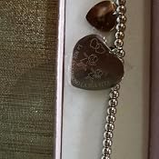 Beloved ❤️ Bracciale da donna, braccialetto in acciaio emozionale con nodini - frasi, pensieri, parole con charms - ciondolo pendente - misura regolabile - incisione (MOD 10, Silver