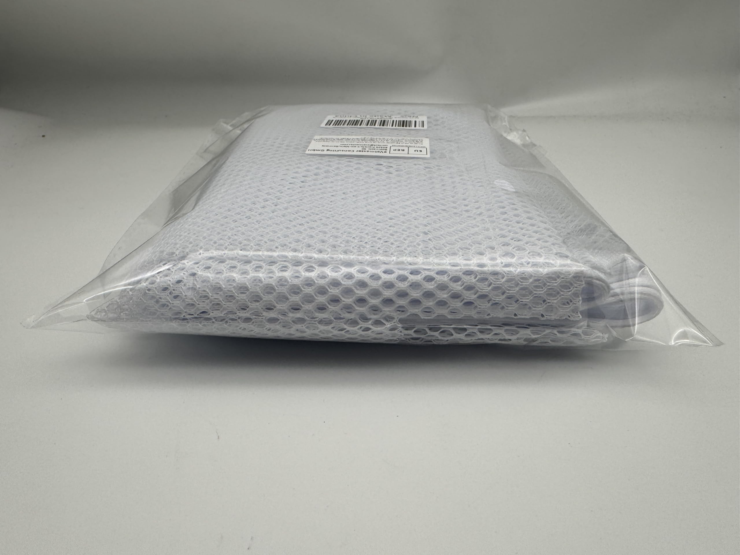 62 X 59 Inch White Mesh Fabric Slightly Stretchy for Sewing Projects, Shopping Bag, Backpack Pocket and Straps and Netting Clothes