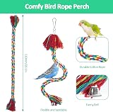 Pethee 6 Pack Bird Shredding Toys Budgie Parrot Chewing Cage Hanging view 3
