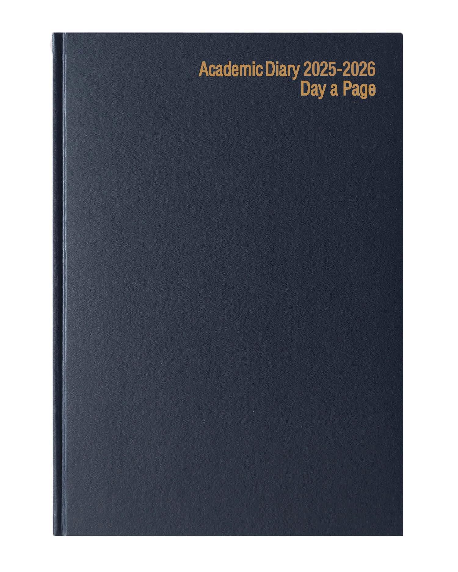 IMPRINT 2026-2027 A4 Academic Diary – Mid-Year Page-a-Day Planner for Students & Teachers – Case Bound Organiser with Timetable, Term Dates & Notes Pages (Navy Blue)