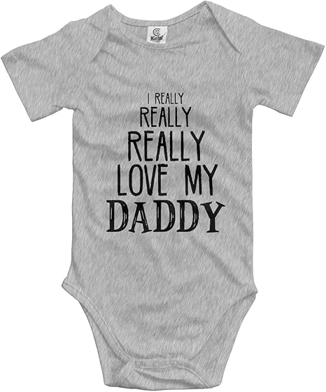 Adorable Baby Girls I Love My Daddy Cute Father U19s Day Soft Cotton Infant Bodysuit Bodysuits Baby Girls Clothing Pppltda Cl