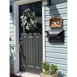 Floating Modern House Numbers 5 inch, Deamos Zinc