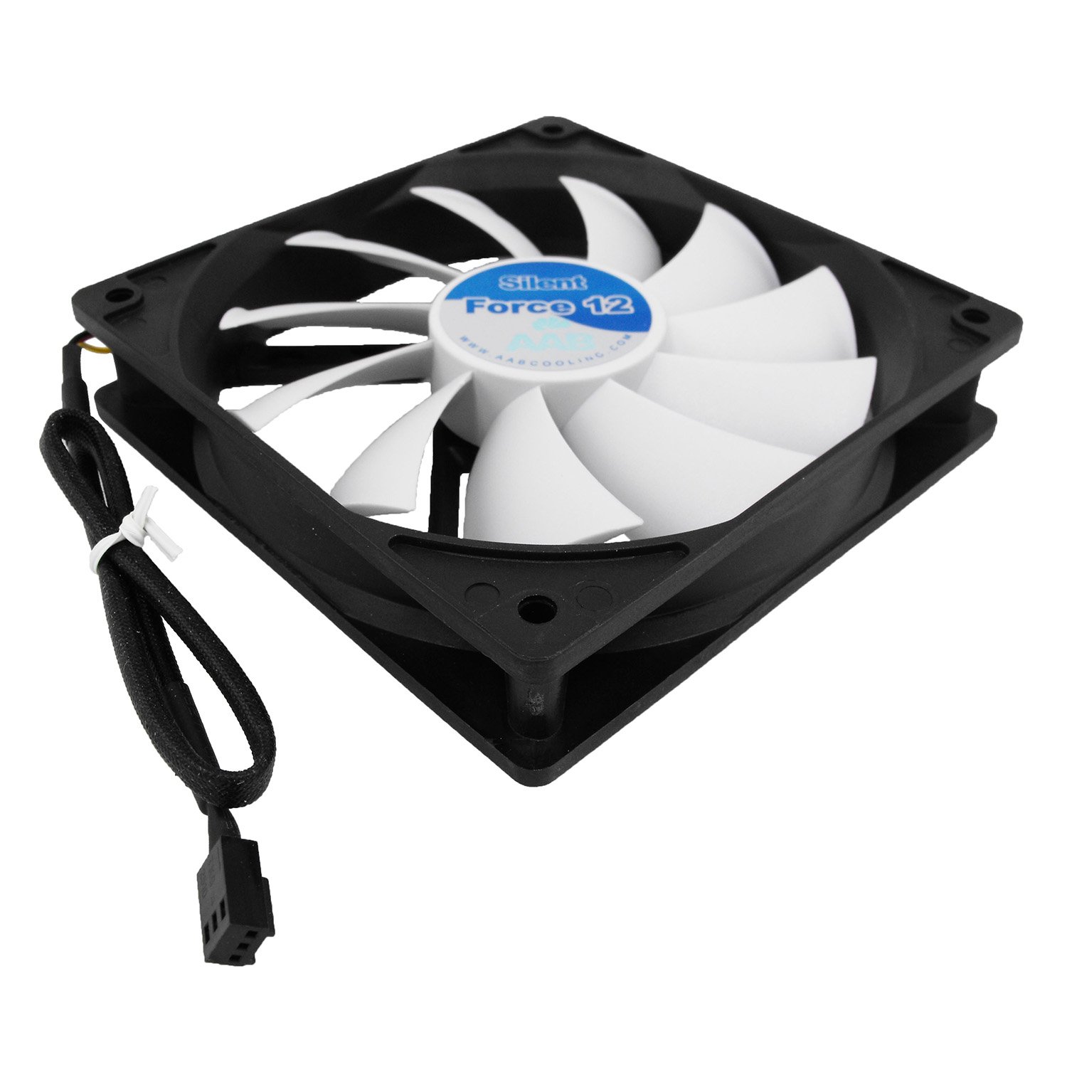 AABCOOLING Silent Force Fan 12 - Silent and Efficient 120mm Fan with 4 Anti-vibration Pads, PC, Case, 12V, 120mm Case, Quiet, 12.9 dB(A), 57 CFM, 1100 RPM — image 1