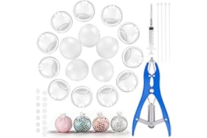 15PCS DIY Stress Ball Making Kit, Squishy Ball Making Kit with Air Pump & Expander Tool for Making Pressure Balls, Handmade S