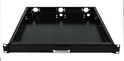 RAISING ELECTRONICS 1U Rack Mount Sliding Keyboard