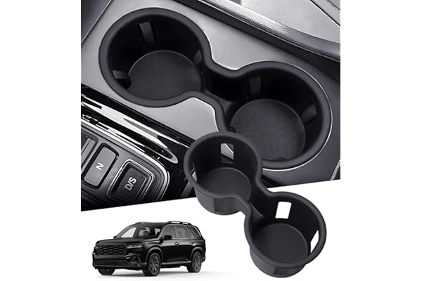 KATORN Center Console Cup Holder Inserts for Honda Pilot 2023-2026 & Passport/Ridgeline 2024-2026, Interior Accessories TPE C