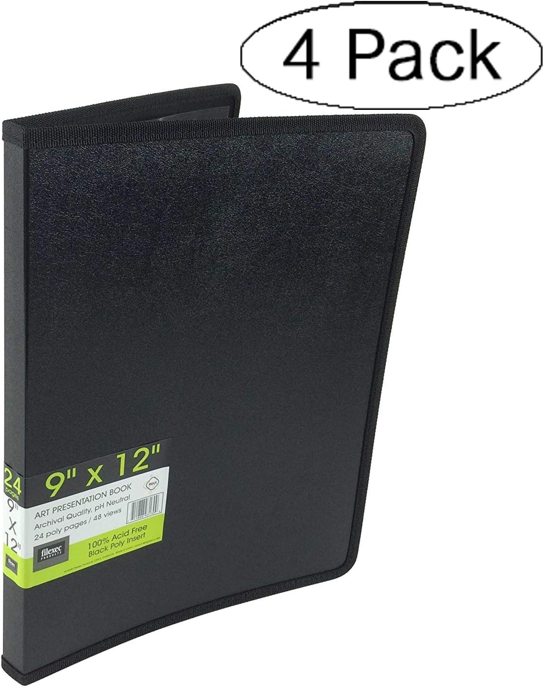 Filexec Products Art Presentation Book, 9"x12", 24Page/48 Views (93130) (Fоur Расk)