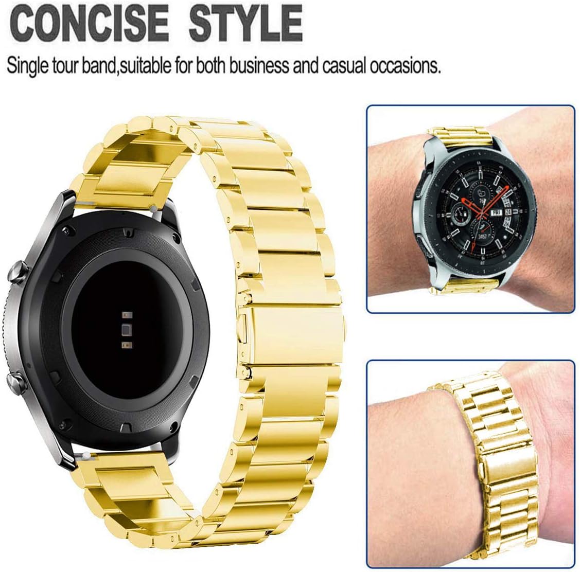 DEALELE Strap Compatible with Samsung Galaxy Watch 46mm / Galaxy 3 45mm - Image 3