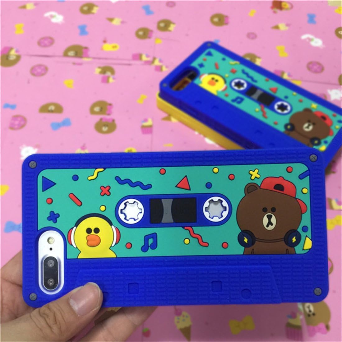Hot Dog for iPhone 7 Plus Case, QSDT Cute 3D Cartoon Hamburger Soft Silicone Case Rubber Back Cover Skin for Apple iPhone 7 Plus 5.5inch