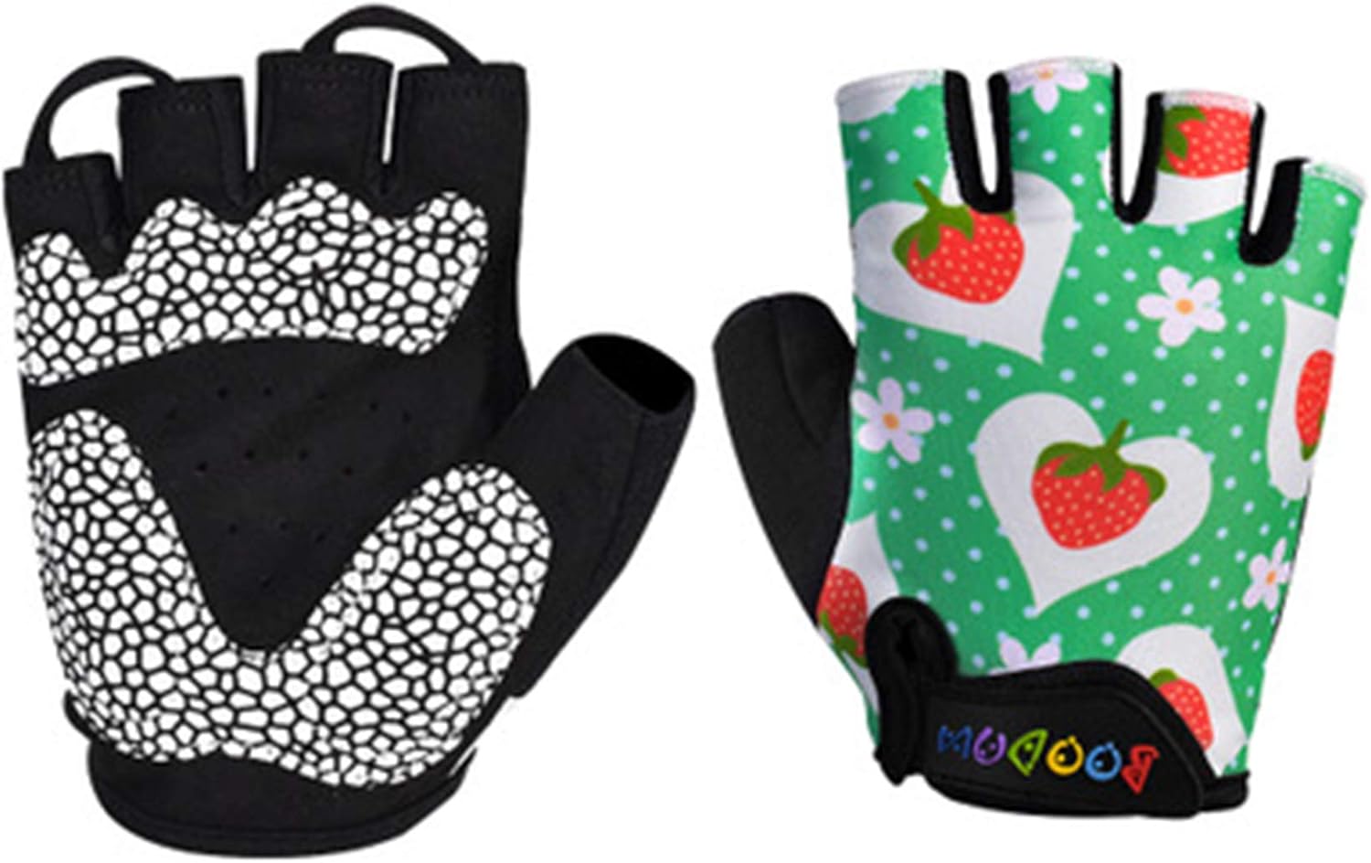 XYHLM Kids Cycling Gloves Breathable Half Finger NonSlip Outdoor WearResistant AntiSkid Bike
