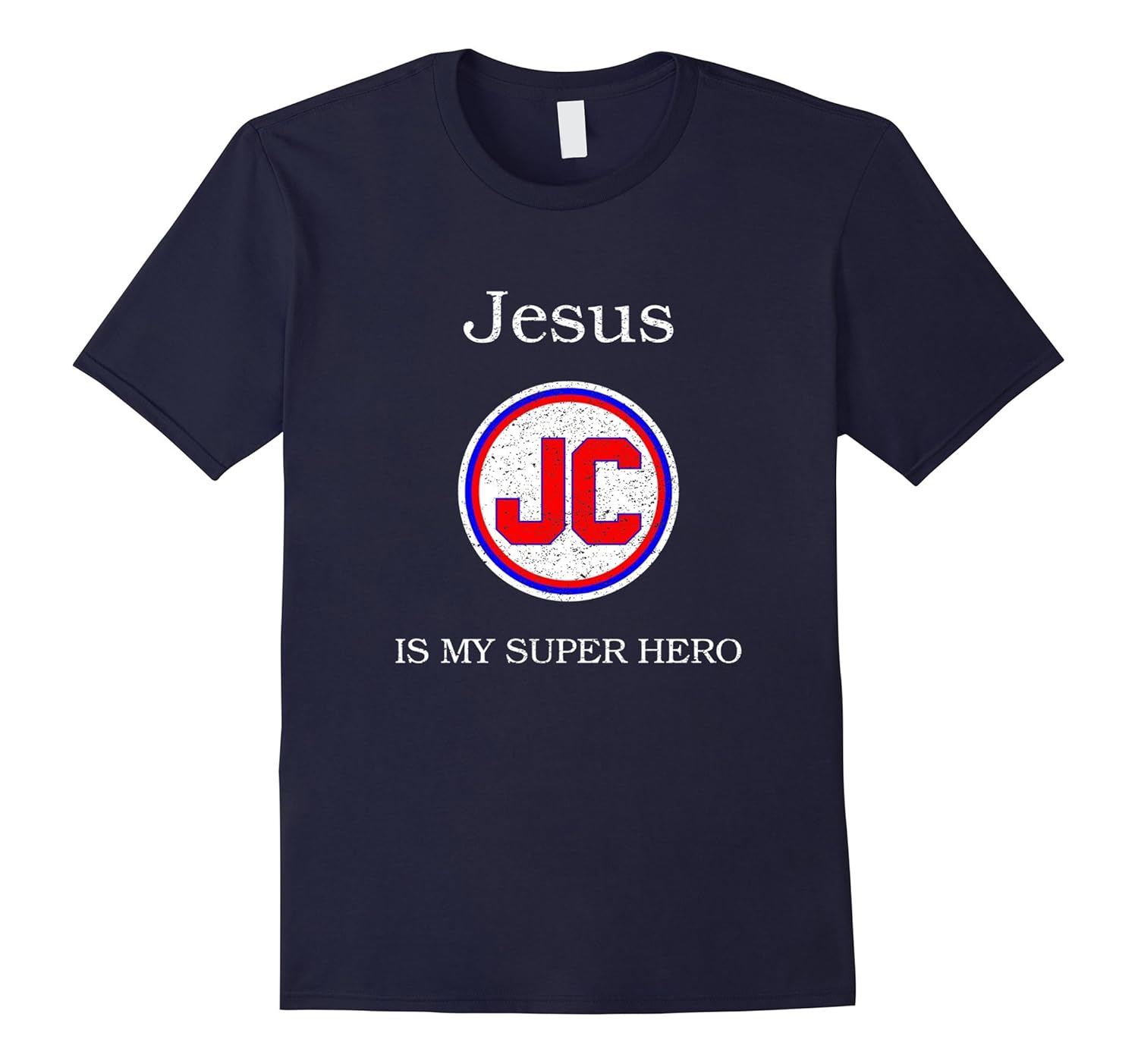 Jesus Is My Superhero Christian Fun Religious T Shirt-Rose