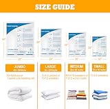 MEIQIHOME Vacuum Storage Bags 8 Pack Space Saver Compression 3 Sizes view 7