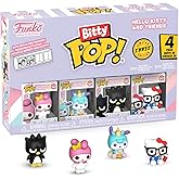 Funko Pop! Bitty: Sanrio - My Melody, Pochacco (Unicorn Party), Badtz-Maru, and Chase Mini Figure - 0.9 Inch (2.2 Cm) - Hello Kitty Collectable - Stackable Display Shelf Included - Gift Idea