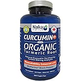 Naka Platinum Curcumin ORGANIC Tumertic Root (95% Curcuminoids), 450mg per capsule, Bioavailability Enhanced with BioPerine- 