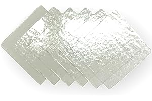 BINARI GLASS STUDIO System 96 COE 96 Clear Fusible Glass 6inch x 6inch - 6 Sheets