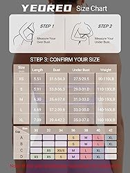 YEOREO Women Strapless Bandeau Sports Bra Padded