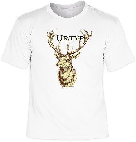 Das Ideale Geschenk für Jäger: Urtyp T-Shirt - mit lustiger Urkunde !!