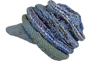 Agan Traders Women's 2025 Wool Knit Mittens Gloves OR Ribbed Chunky Oversized Multi-colored Mismatched Warm Fleece Lined Hat