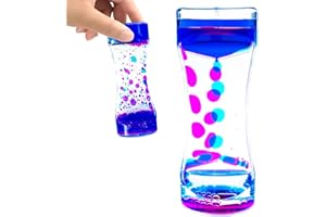 OCTTN Liquid Motion Bubbler Timer Sensory Toys for Relaxation, 1 Pack Water Motion Timer Fidget Toy Anxiety Toys for All Age, drip Oil Motion Bubble Sensory Play for Office Home Table Decoration