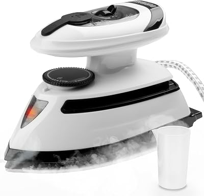 Duronic Travel Iron SI4 WB Dual Voltage 420W Ceramic Plate Compact Steam Iron