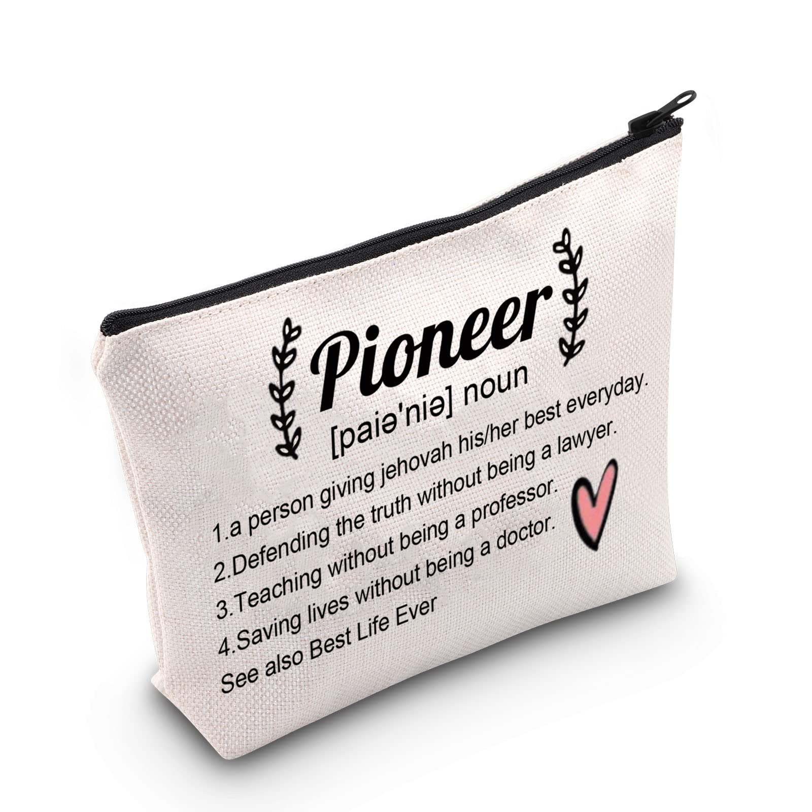Pioneer Definition JW Gift Pioneer School Gift for Pioneers JW Witnesses Best Life Pioneer Student Gift Makeup Bag (Pioneer UK)