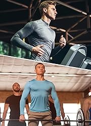 baleaf Men's Long Sleeve Running Shirts Workout