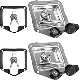 Loksun 2Pcs Truck Bed Tool Box Latches Replacement | Stainless Steel Lock for Truck Tool Box, Paddle Locks Replacement for Truck RVs Trailer Campers Box
