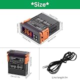 Aideepen STC-1000 Temperature Controller DC 12V 10A NTC Sensor 0-99C view 2