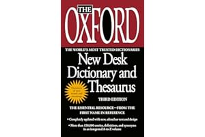 The Oxford New Desk Dictionary and Thesaurus: Third Edition