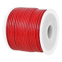 GENIQUE Real/Genuine Round Leather String Cord for