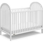 Graco Olivia 3-in-1 Convertible Crib (White) – GREENGUARD Gold Certified, Converts to Daybed and Toddler Bed, Fits Standard F