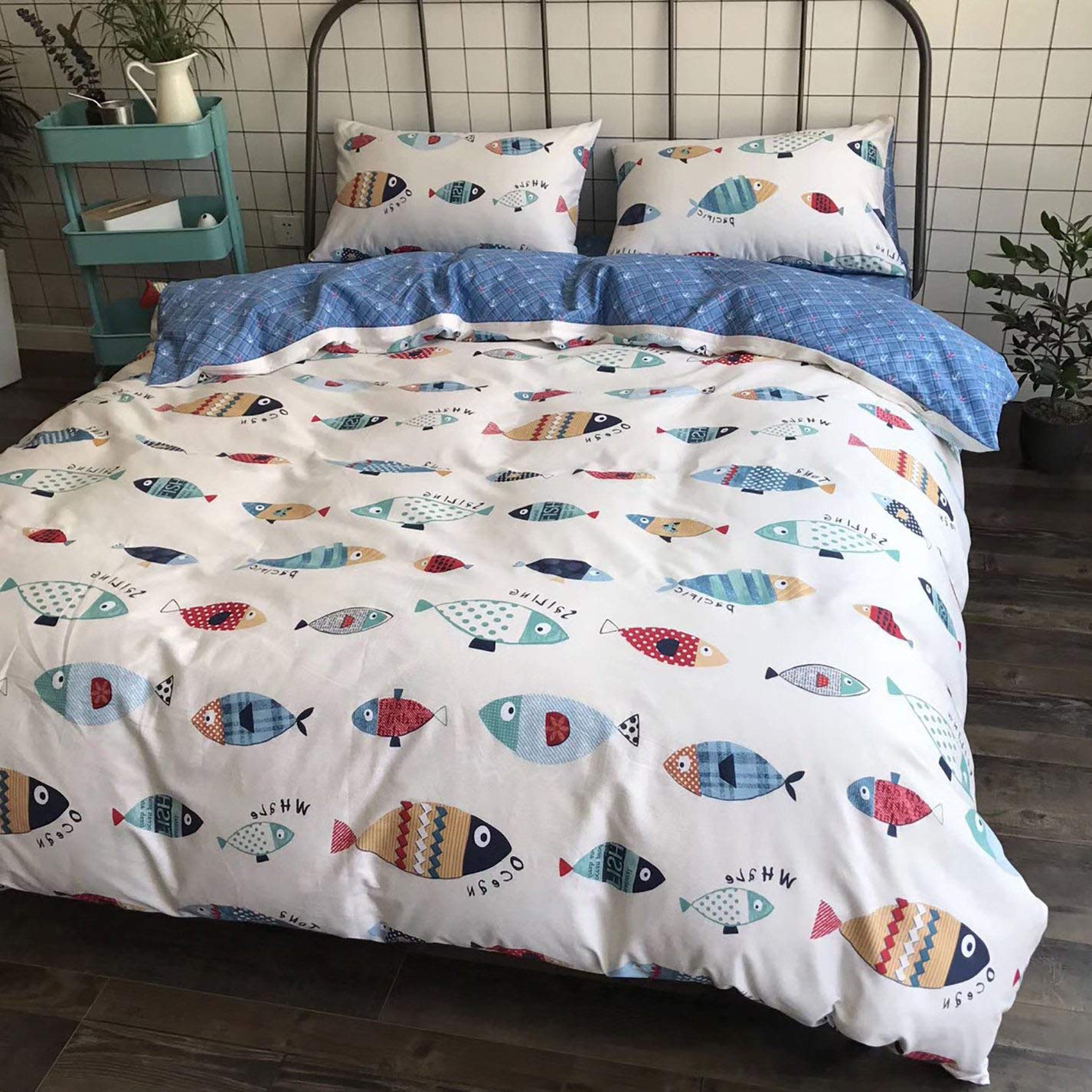 kids fish bedding