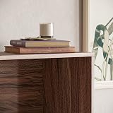 Vida Designs Cambridge 5 Tier Extra Large Bookcase Walnut Wood Shelving view 5