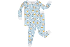 Little Sleepies Two-Piece Pajama Set for Boys and Girls, Snug Fit Sleepwear, Matching Family Pajamas, Viscose from Bamboo
