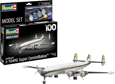 Lockheed L.1049G Super Constellation Luf 63745 Maquette en plastique non construit/non peint à l'échelle 1/144 avec accessoires