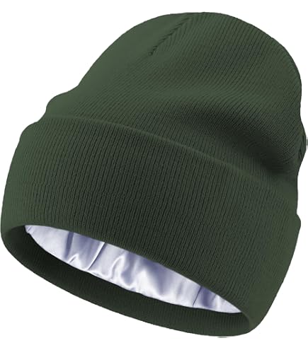 PFFY Satin Lined Beanie for Women Winter Hats Warm Reduce  display picture 3