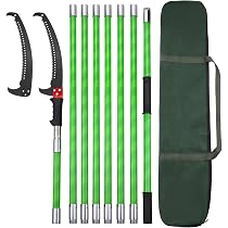 Likeem 26 Feet Tree Pole Pruner Manual Branches Trimmer Loppers Hand Saws