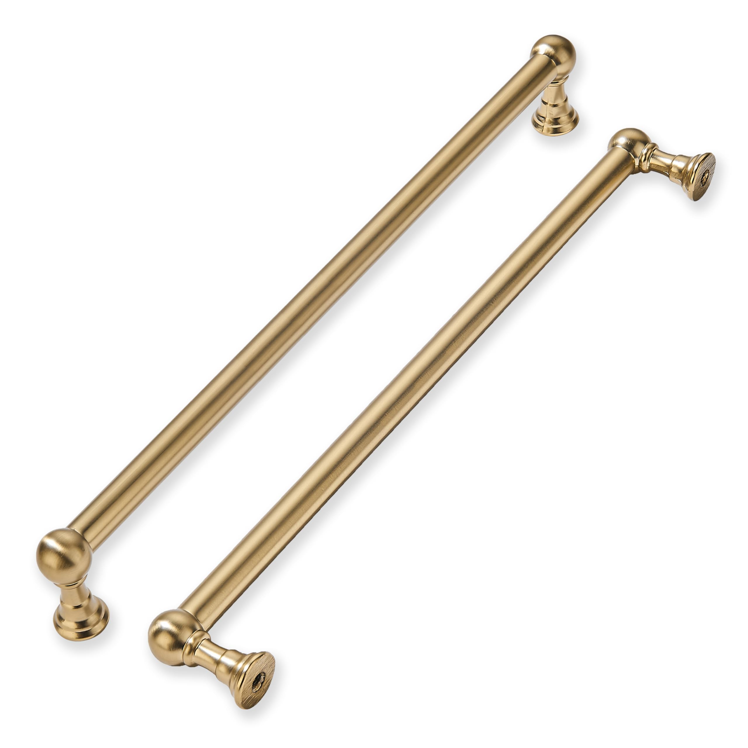 Photo 1 of khtumeware 1 Pack Appliance Pull 18 Inch Hole Center Champagne Bronze Cabinet Pulls Heavy Duty Solid Satin Brass Cabinet Handles for cabinets Dressers Kitchens Handles Bathroom cabinets