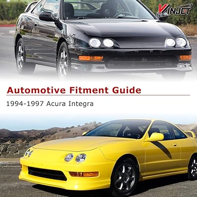 Buy Winjet Compatible With 1998 1999 2000 2001 Acura Integra Led Drl Halo Projector Headlights Online In Vietnam B01a14zin8