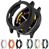 AWADUO Compatible with Garmin Venu3s TPU Protective Case Cover, Smartwatch Protective Case Cover Shell Soft and Durable Watch Accessories(Black)