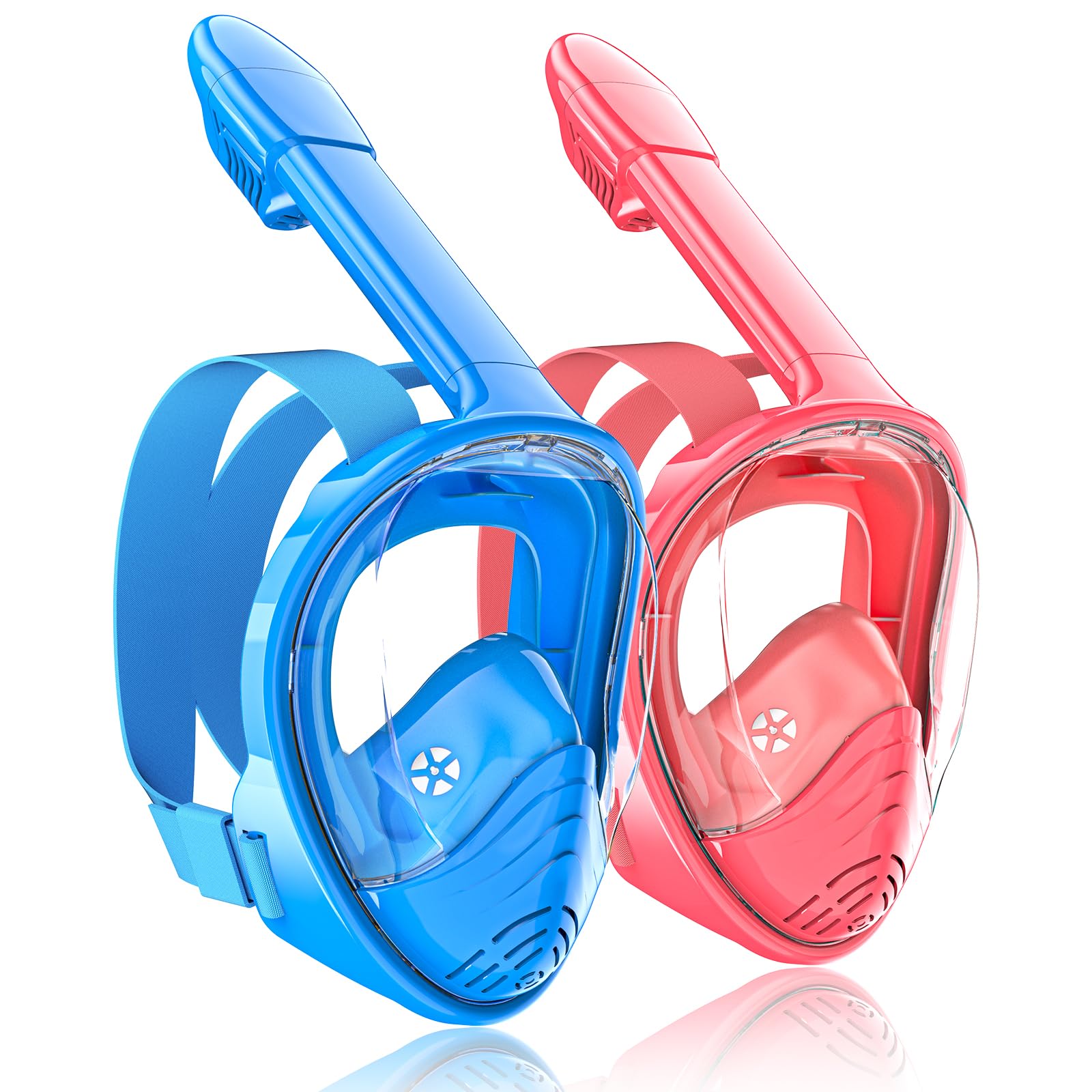 Aegend Snorkel Mask Goggles With Nose Cover With Adjustable Soft...