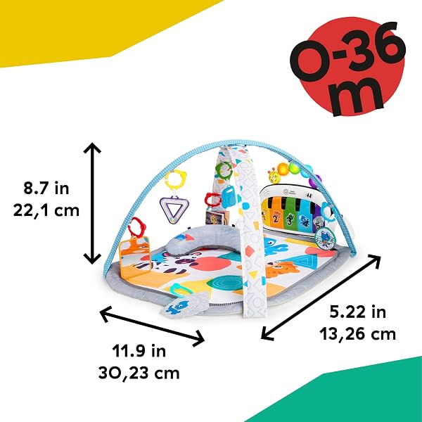 BABY EINSTEIN 4-IN-1 KICKIN’ TUNES MUSIC AND LANGUAGE PLAY GYM AND PIANO TUMMY TIME ACTIVITY MAT