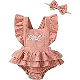 Happidoo Baby Girls 1st Birthday Outfit One Year Old Birthday Clothes First Birthday Bodysuit