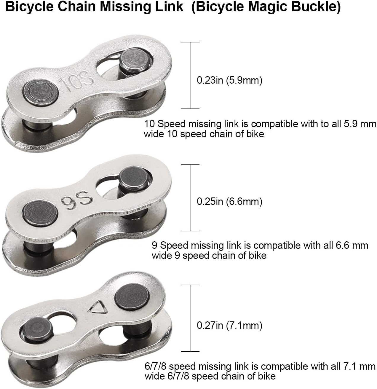 Oumers Bike Link Plier+Chain Breaker Splitter+6 Pairs Bicycle Missing Link, Chain Plier Quick Link Opener Remover Plier for 6/7/8/9/10 Speed Chains Repair | Professional Bike Chain Repair Tool Kit : Sports & Outdoors