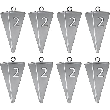 The Set of Lead Fishing Sinkers Isolated on the White Background Stock