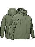 TACVASEN Men's Multipocket Concealed Hood Tactical