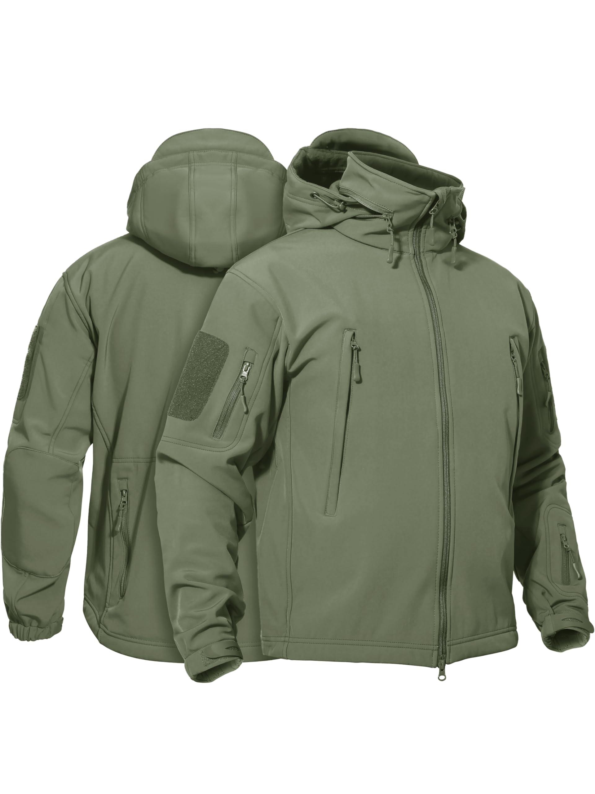 TACVASEN Men's Multipocket Concealed Hood Tactical