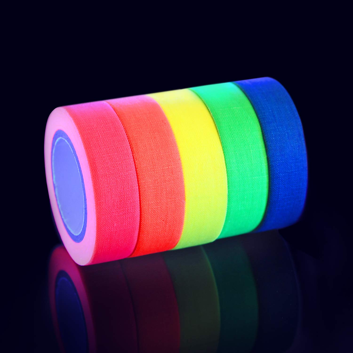 Fluorescent Gaffer Cloth Tape,UV Blacklight Reactive Fluorescent/Neon