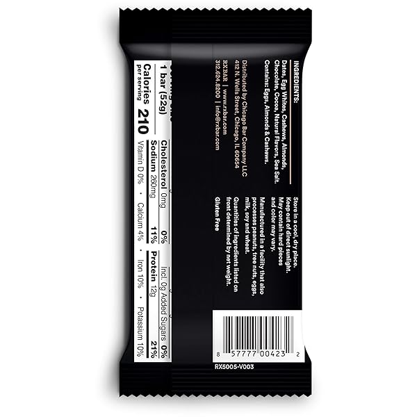 RXBAR PROTEIN BAR CHOCOLATE SEA SALT, 1.8 OZ