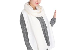 Wander Agio Women's Warm Scarves Long Shawl Winter Warm Large Scarf Pure Color